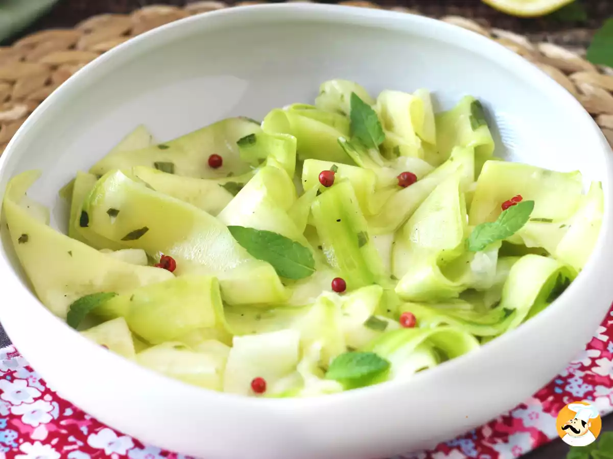 Carpaccio de curgete (abobrinha): a receita italiana que dá vontade de provar!