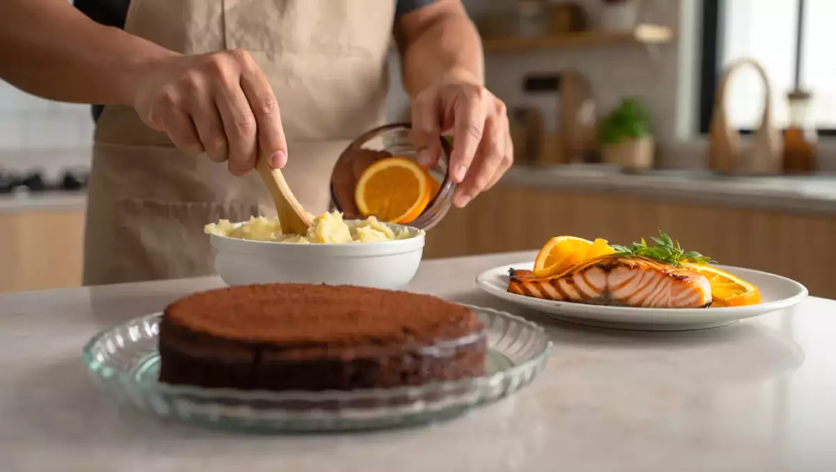 Menu diário, 4 de agosto: purê de batata, salmão grelhado e bolo de chocolate sem ovos