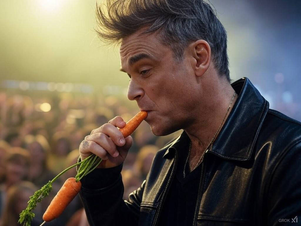 A mudança repentina de dieta de Robbie Williams, forçada por sua saúde debilitada!