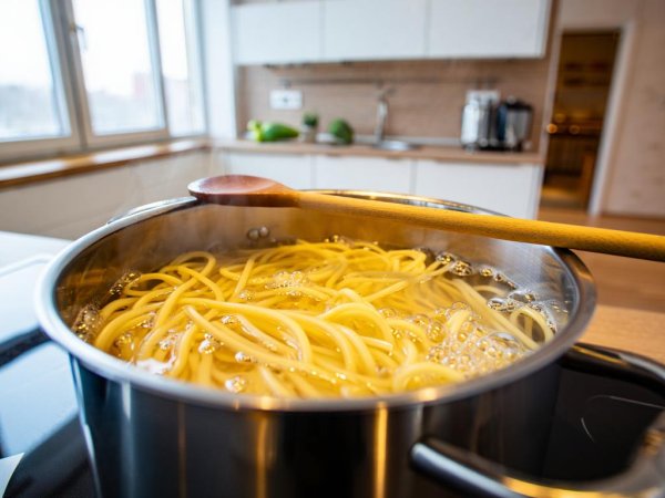 Por que colocar uma colher de pau sobre a panela de macarrão funciona mesmo