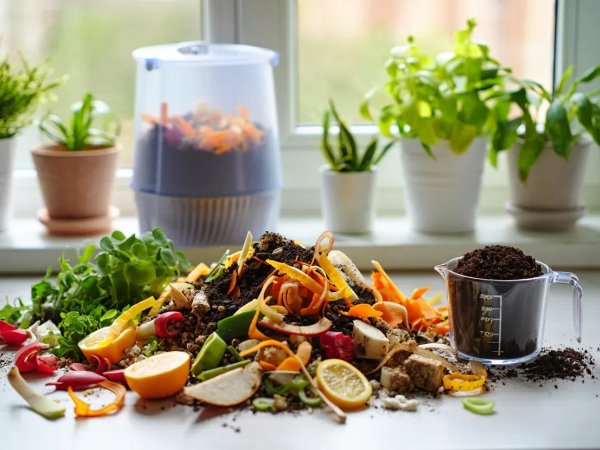 Composteira expressa no apartamento: transforme seus resíduos de cozinha em ouro para suas plantas!