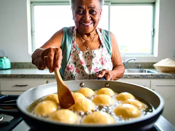 O truque da avó pra fritar sem espirrar que salva sua cozinha