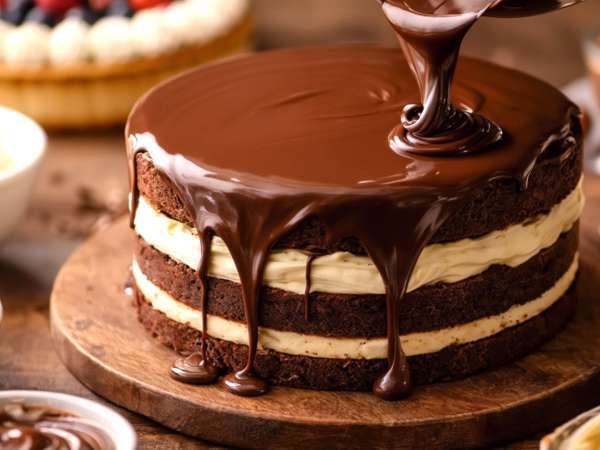 Cremes e caldas irresistíveis para rechear ou cobrir bolos e tartes como os de vitrine