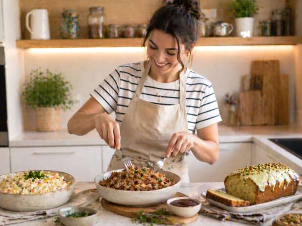 Menu do dia, 25 Abril : Uma experiência gastronômica com salada, carne de porco e bolo de pistache