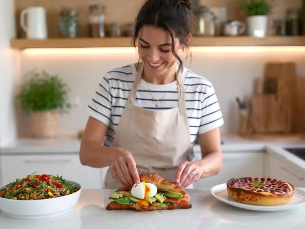 Menu do dia, 20 de Maio: delícias de ovo mollet, salada de espelta e clafoutis de cereja