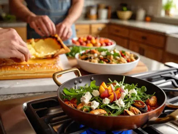 Menu do dia, 19 de junho: uma combinação deliciosa de salada, prato principal e sobremesa