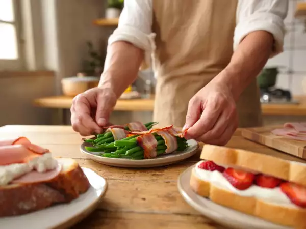 Menu do dia, 26 de junho: Delícias de feijão verde, sanduíche gourmet e ichigo sando