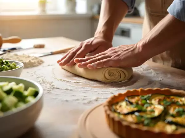 Menu do dia, 2 de julho: sopa fria, torta de pesto e tarte de natas