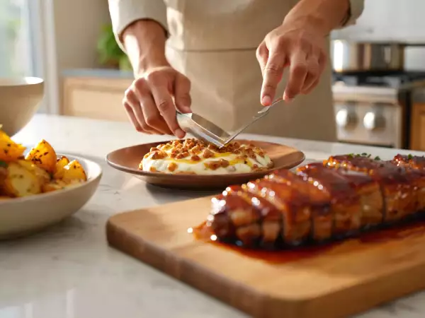Menu diário, 18 de julho: batatas rústicas, lombo de porco caramelizado e geleia de manga caseira
