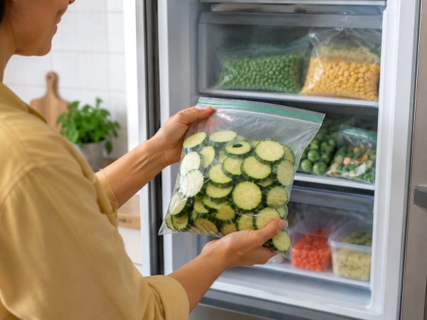 Como congelar curgete no verão e ter um stock perfeito para todo o ano: o passo que nunca deve saltar