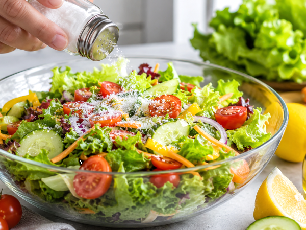 Colocou sal demais na salada? Este truque simples pode salvá-la sem estragar o sabor