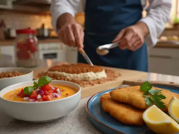 Menu diário, 5 de agosto: salmorejo refrescante, pescada panada e serradura doce