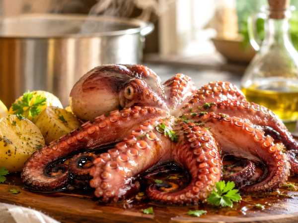 Erros a evitar ao cozinhar polvo: o que o deixa duro, seco ou sem sabor