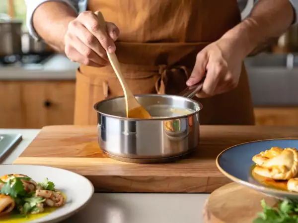 Menu do dia, 10 de agosto: salada de choco grelhado, empanadilhas de atum e gelado de leite condensado