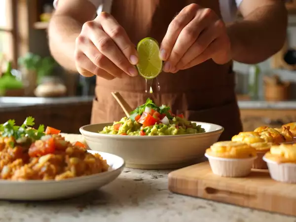 Menu diário, 19 de agosto: guacamole, massa de marisco e pão de deus