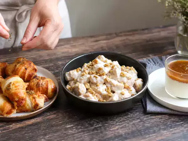 Menu diário, 27 de outubro: croissants de pizza, nhoque de abóbora cremoso e panna cotta de figo