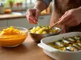 Artigos: Menu do dia, 22 de junho: delícias com batatas, sardinhas e mousse de manga