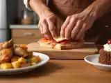 Artigos: Menu do dia, 4 de julho: Prensadinho, Frango assado e Bolo nega maluca