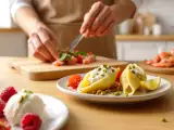 Artigos: Menu do dia, 29 de julho: salada de camarão, conchiglioni recheados e gelado de iogurte