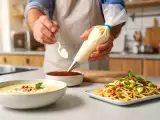 Artigos: Menu do dia, 26 de agosto: sopa fria de amêndoas, esparguete com curgete e tiramisu de morango