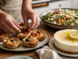 Artigos: Menu diário, 2 de setembro: cestinhas rústicas, salada de cuscuz pérola e cheesecake de limão