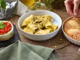 Artigos: Menu diário, 27 de setembro: cheesecake salgado, massa com atum e tarte de amêndoas