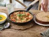 Artigos: Menu diário, 3 de outubro: creme de abóbora, arroz de tomate e frango, e bolo de amêndoas