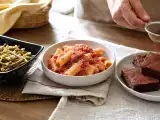 Artigos: Menu diário, 5 de outubro: feijão verde tailandês, massa amatriciana e brownie proteico