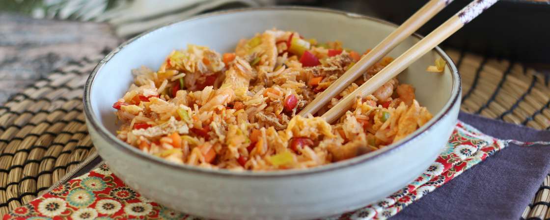 Nasi goreng, a mistura de arroz sem desperdício