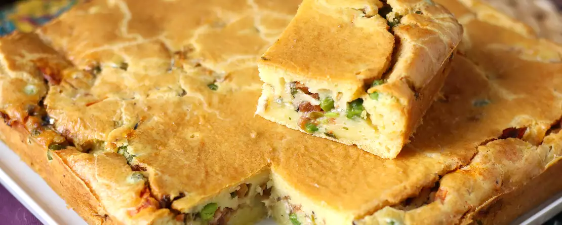 Torta de sardinha cremosa de liquidificador fácil e fofinha