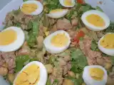 Receita Salada de grão com atum