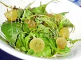 Receita Salada de rúcula e uvas brancas