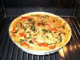 Receita Quiche de bacalhau, espinafres e tomate cereja