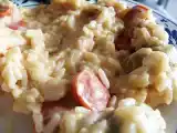 Receita Risoto de salsicha