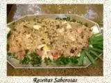 Receita Farofa de peru defumado