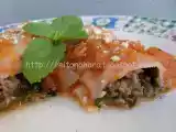 Receita Canelone com recheio de carne moida e espinafre