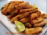 Receita Tirinhas empanadas de saint peter