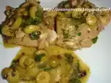 Receita Frango ao molho de azeitonas e especiarias