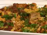 Receita Arroz com carne seca