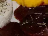 Receita Medalhão de filé com molho de vinho e purê de mandioquinha