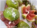 Receita Figos caramelizados com presunto