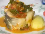 Receita Congro/safio de cebolada com pimentos