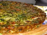 Receita Quiche sem massa - quiche de bacon, espinafre e cogumelos