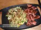 Receita Salsichas brasileiras com couve salteada