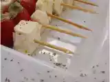Receita Espetadas de tomate cherry e feta