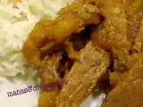 Receita Tirinhas de bife com maçã e molho de soja (isa)