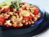 Receita Salada quente de batata e feijão (vegana)