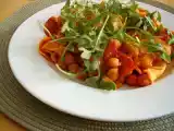 Receita Tortellini com grãos em molho de tomate