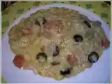 Receita Risotto de lombardo e azeitonas