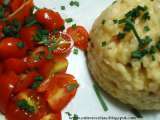 Receita Risoto com queijo de cabra e tomates